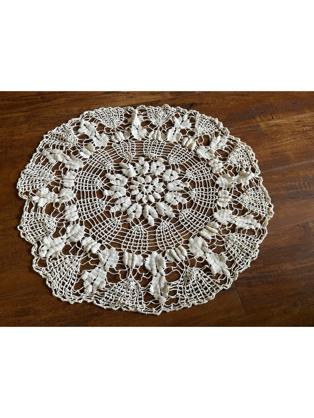 Vintage Handmade Crochet Doily Table Mat